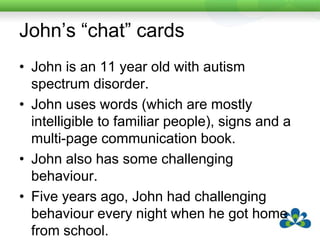 John’s “chat” cards