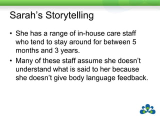 Sarah’s Chat BookInside this book are some of my photos.  The writing tells you about them.  The questions are things I am interested in about you.  Please read out the writing and the questions and we can find out about each other together - but be warned - it might take more than one visit!Sarah