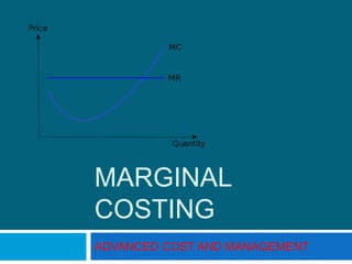 MARGINAL
COSTING
ADVANCED COST AND MANAGEMENT

 