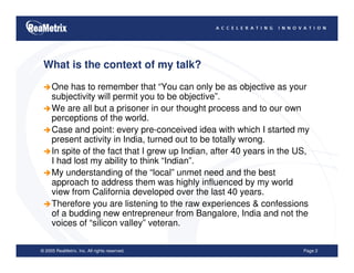 Changing the Paradigm-Affordability and Access Sustainabilty