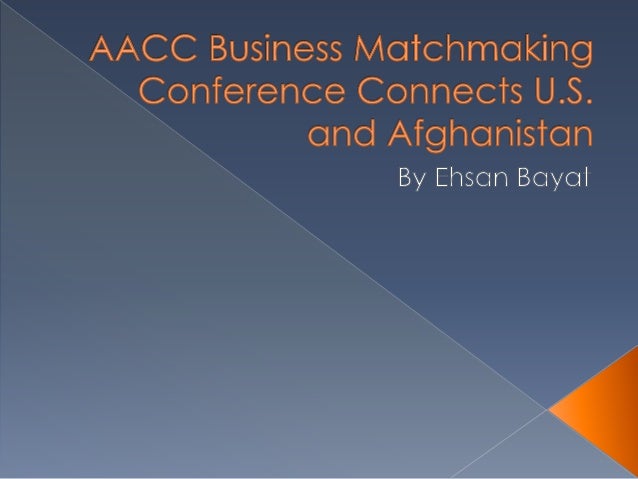 Afghan American Business matchmaking Conférence