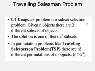 Travelling Salesman Problem
 
