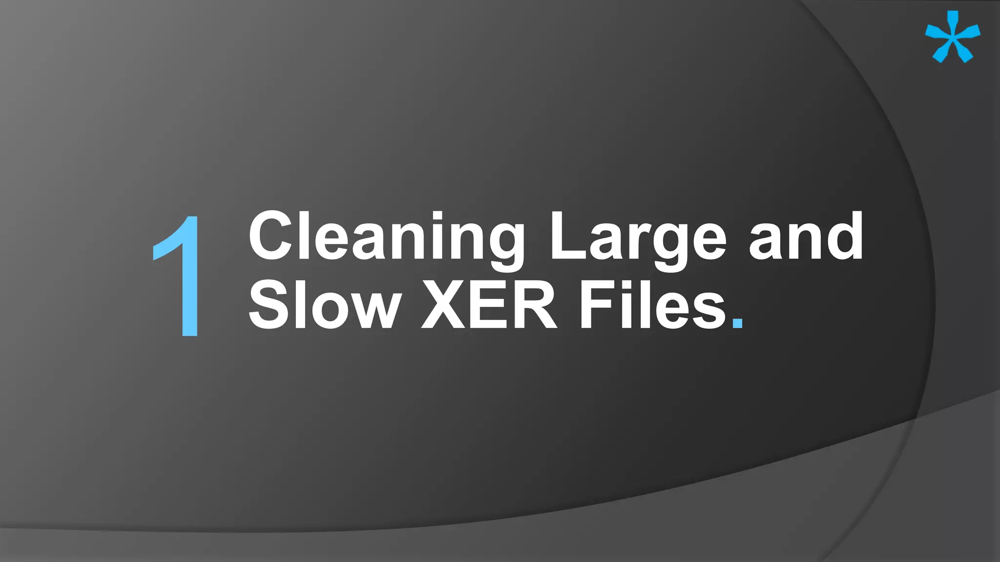 Cleaning Large and
Slow XER Files.1
 