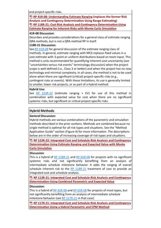Aace Cost Ranges Risk Allowances AACE GUIDE TO QUANTITATIVE RISK ANALYSIS.pdf