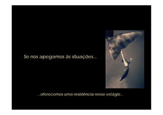 Se nos apegamos às situações...




     ...oferecemos uma resistência nesse estágio...
 