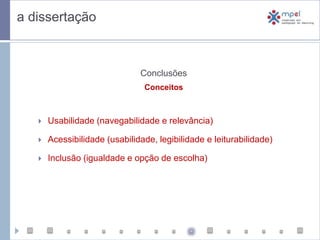 Técnicas e Restritas ao conteúdo e navegação