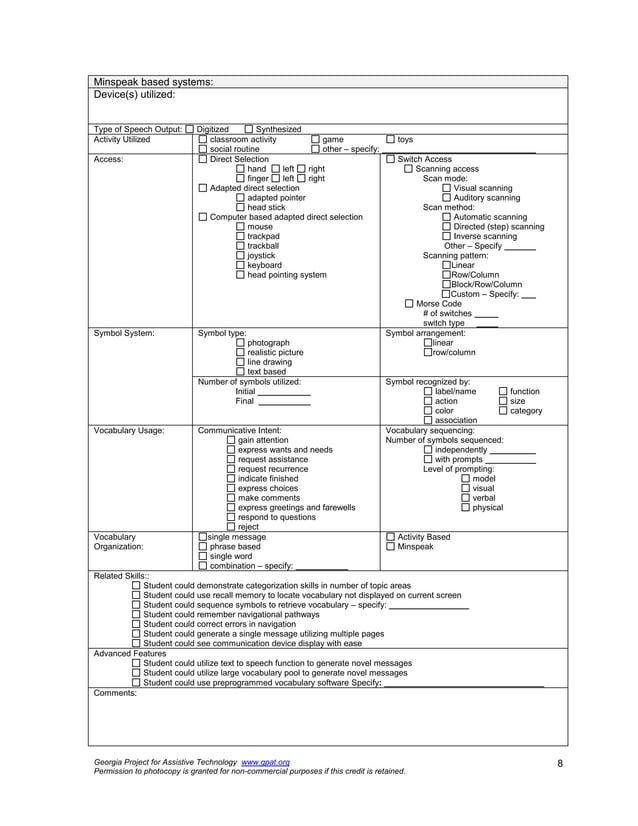 Aac evaluation protocol PDF