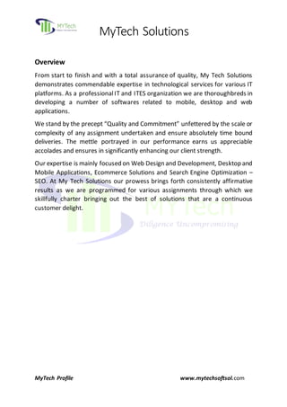 My Tech Solutions Profile | PDF