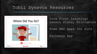 AAC in the Classroom Lesson Planning, Tools &amp; Materials | PPT