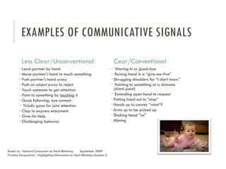 Three Communicative Signals Examples AAC Modeling for the ABA Professional | PDF