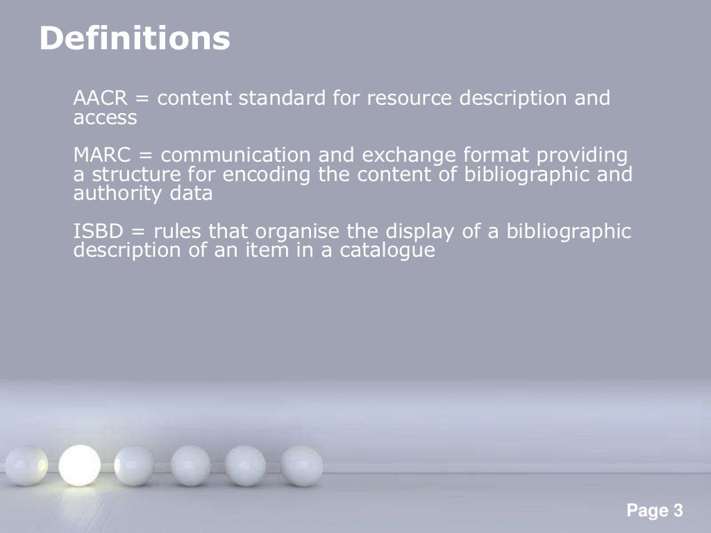 Anglo American Cataloging Rules 2nd Ed. AACR2