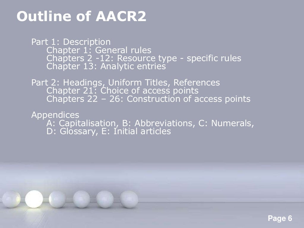 Anglo American Cataloging Rules 2nd Ed. AACR2
