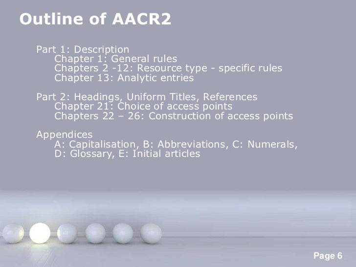 Anglo American Cataloging Rules 2nd Ed. AACR2