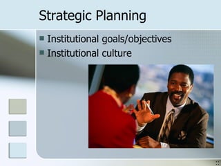 Strategic Planning Institutional goals/objectives Institutional culture :: 