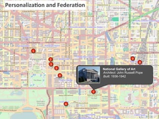  	
  Personaliza/on	
  and	
  Federa/on	
  
2	
  
3	
  
5	
  
7	
  
4	
  
1	
  
6	
  
8	
  
9	
  
National Gallery of Art
Architect: John Russell Pope
Built: 1936-1942
 