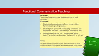 AAC Teaching Strategies | PDF