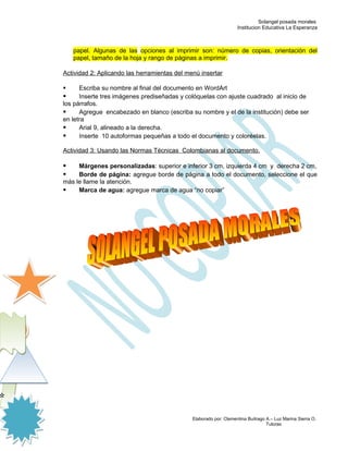 Solangel posada morales
                                                                   Institucion Educativa La Espera...