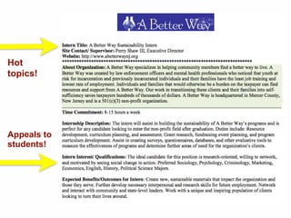 Appeals to
students!
Hot
topics!
 