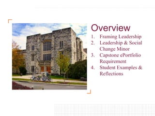 Leadership and Social Change: A Capstone ePortfolio Perspective | PPTX