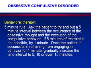 OBSESSIVE COMPULSIVE DISORDER 