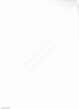 Presented by Ziaraat.Com
w
w
w
.ziaraat.com
Sabeel-e-Sakina
 