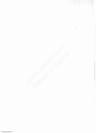 Presented by Ziaraat.Com
w
w
w
.ziaraat.com
Sabeel-e-Sakina
 