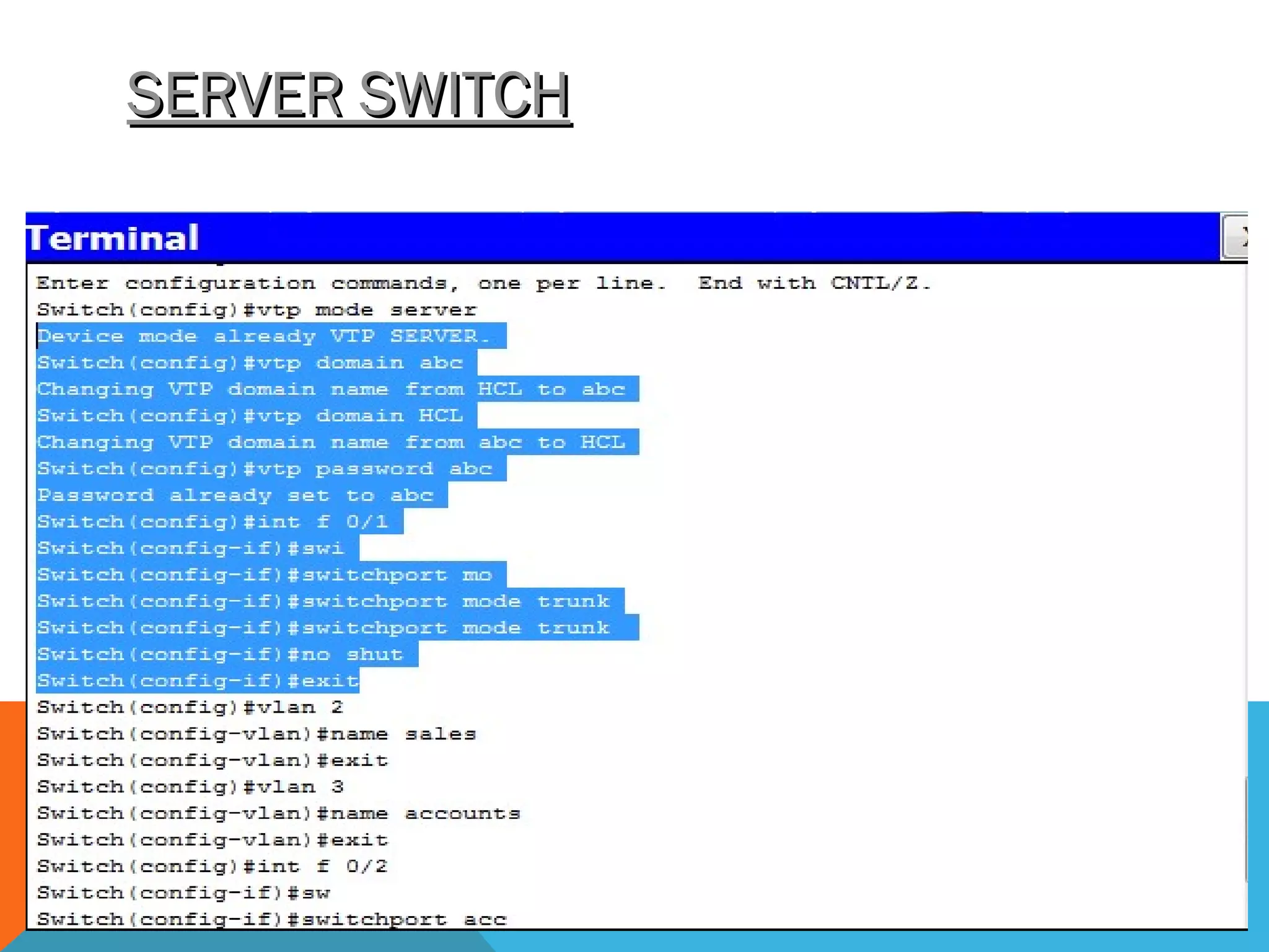 SERVER SWITCHSERVER SWITCH
 