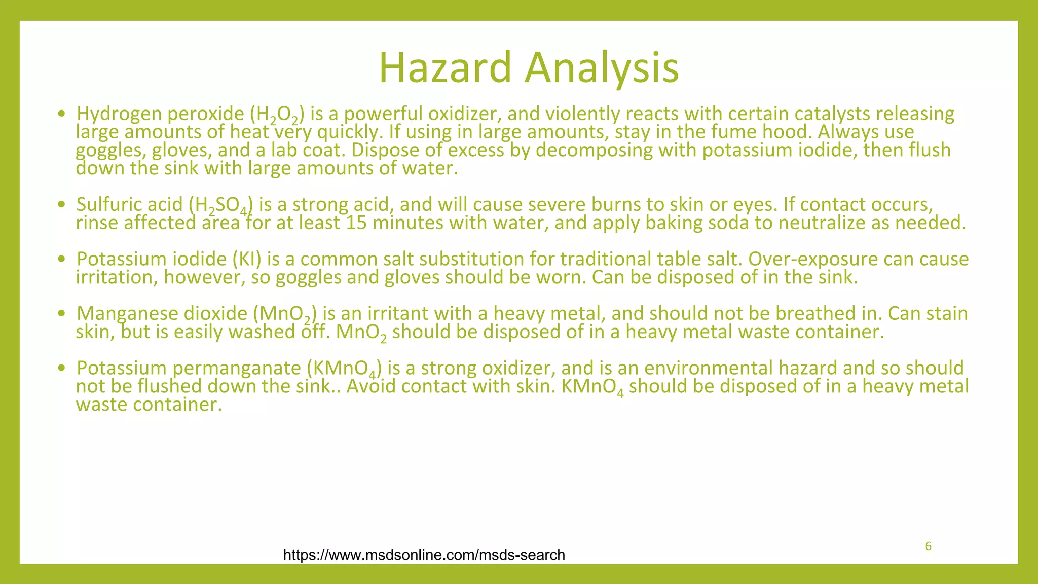 Copy of Analysis of the Decomposition of Hydrogen Peroxide.pptx