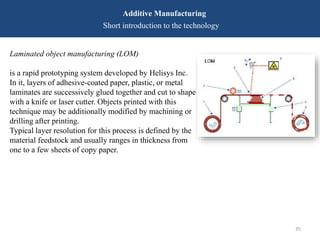 Additive manufacturing 3D Printing technology | PPTX