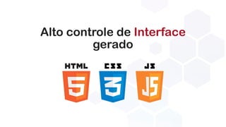 Alto controle de Interface
gerado
 