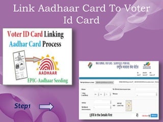 Link Aadhaar Card To Voter
Id Card
Step1
 