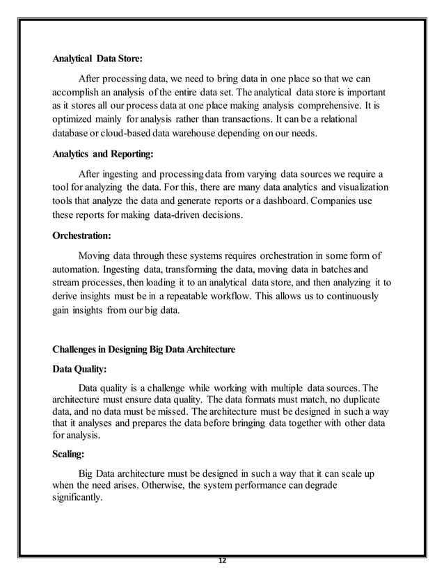 BIG DATA-Seminar Report | DOCX | Databases | Computer Software and ...