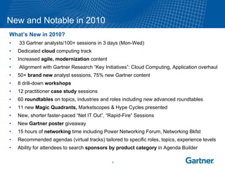 Gartner AADI 2010 Sponsor Presentation PPT