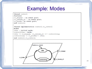 Example: Modes




                 19
 