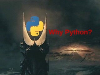Why Python?
 