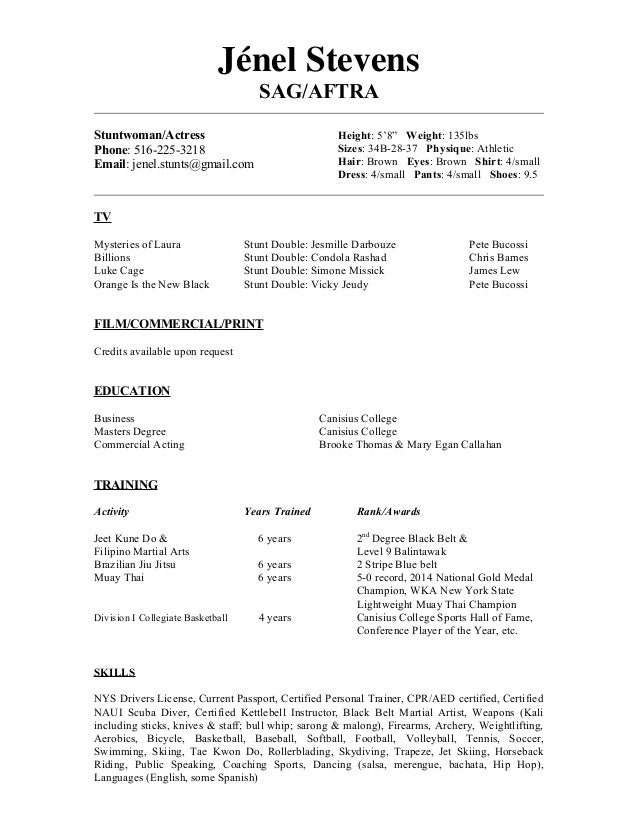 Stunt Resume Template Stunt Resume Resume Ideas Stunt Resume Template Stunt Resume Resume Ideas