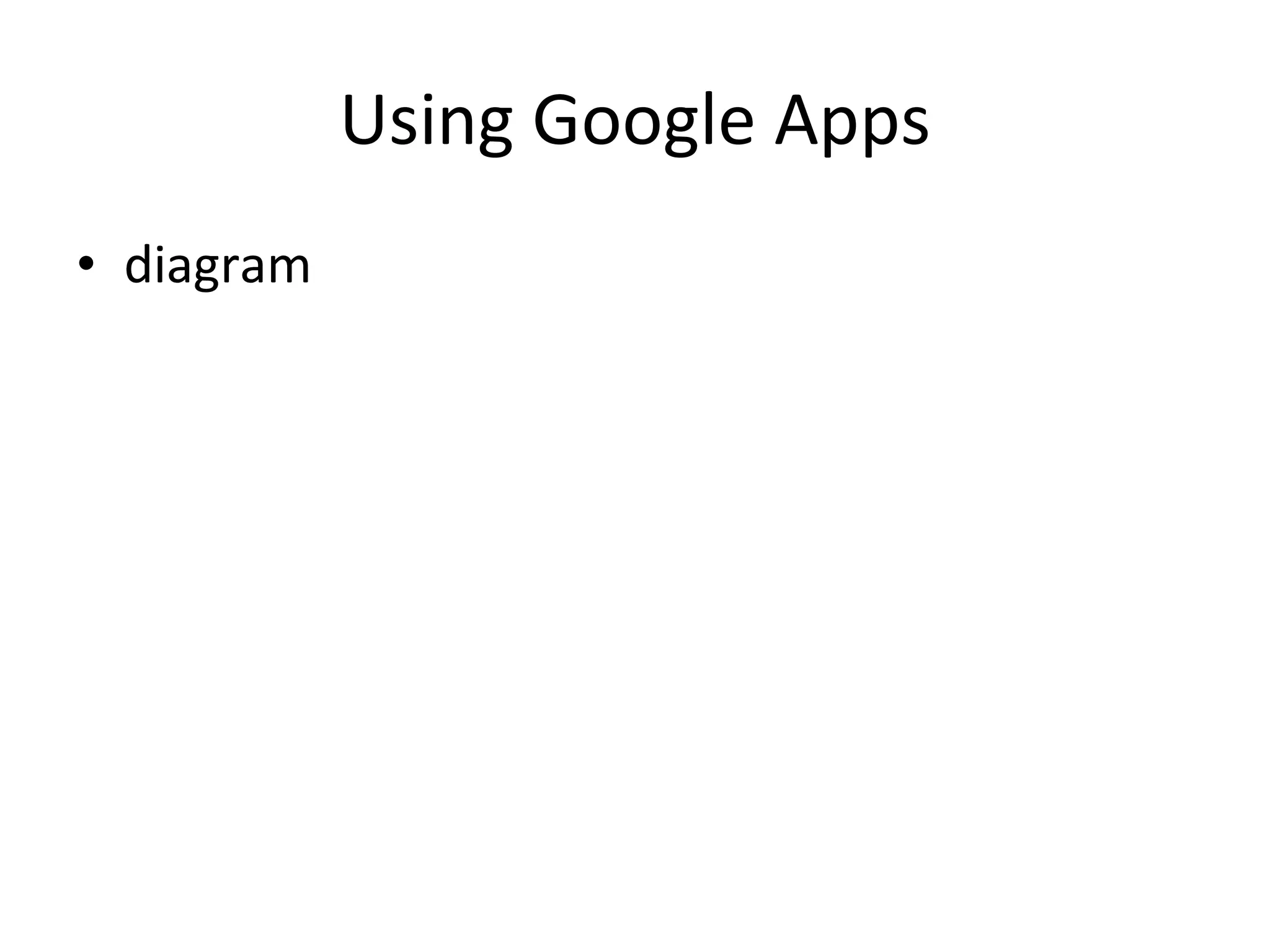 Using Google Apps diagram 