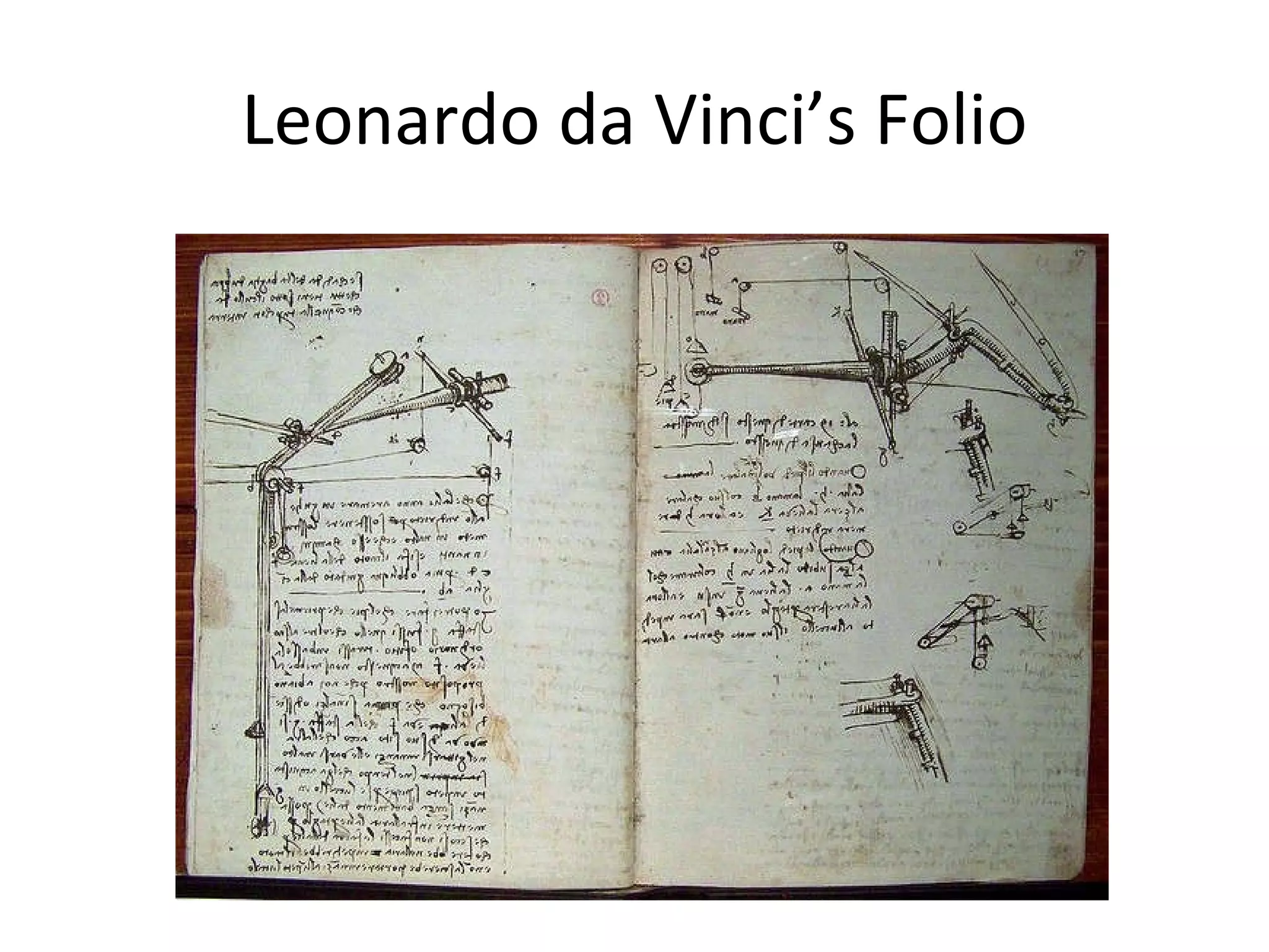 Leonardo da Vinci’s Folio 