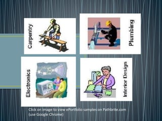 Click on image to view ePortfolio samples on Pathbrite.com
(use Google Chrome)
 