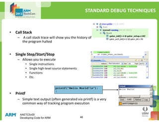 ARM AAE - Developing Code for ARM | PDF