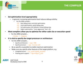 ARM AAE - Developing Code for ARM | PDF