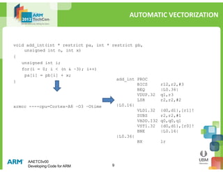 ARM AAE - Developing Code for ARM | PDF