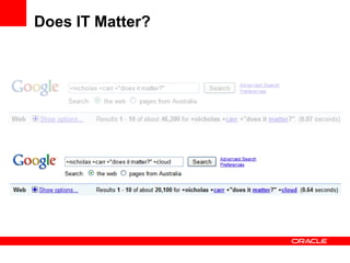 Is Cloud Computing not just “old”
technology re-branded?
 