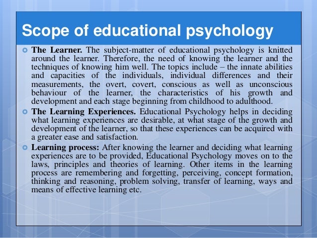 Educational psychology:
