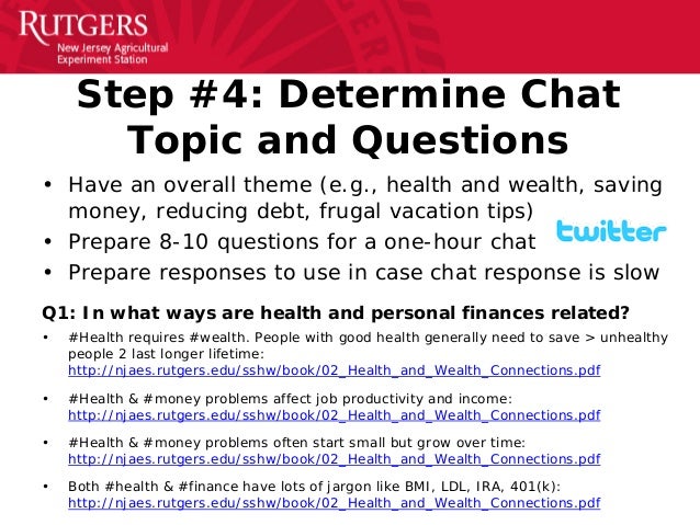Twitter A Terrific Technology Teaching Tool - 21 step 4 determine chat
