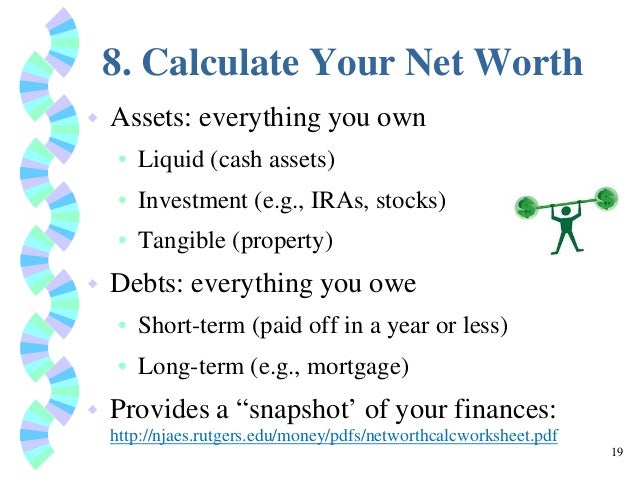 how to calculate liquid net worth