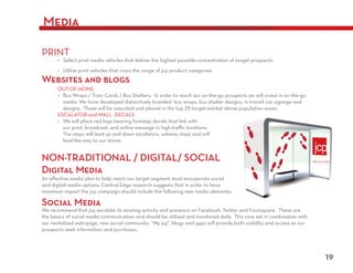 Media



Websites and blogs




NON-TRADITIONAL / DIGITAL/ SOCIAL   What you want


Digital Media


Social Media




                                             19
 