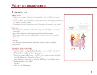 What we discovered
Perceptuals
Objectives:




                     8
 