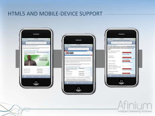 HTML5 AND MOBILE-DEVICE SUPPORT
 