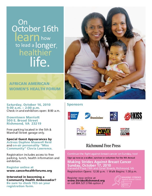 african american mens and womens health forum flyers flyers forum